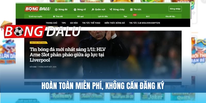 Hoàn toàn miễn phí, không cần đăng ký